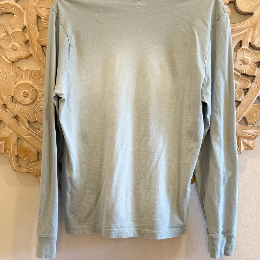 J. Crew Soft pale blue green long sleeve tee shirt
